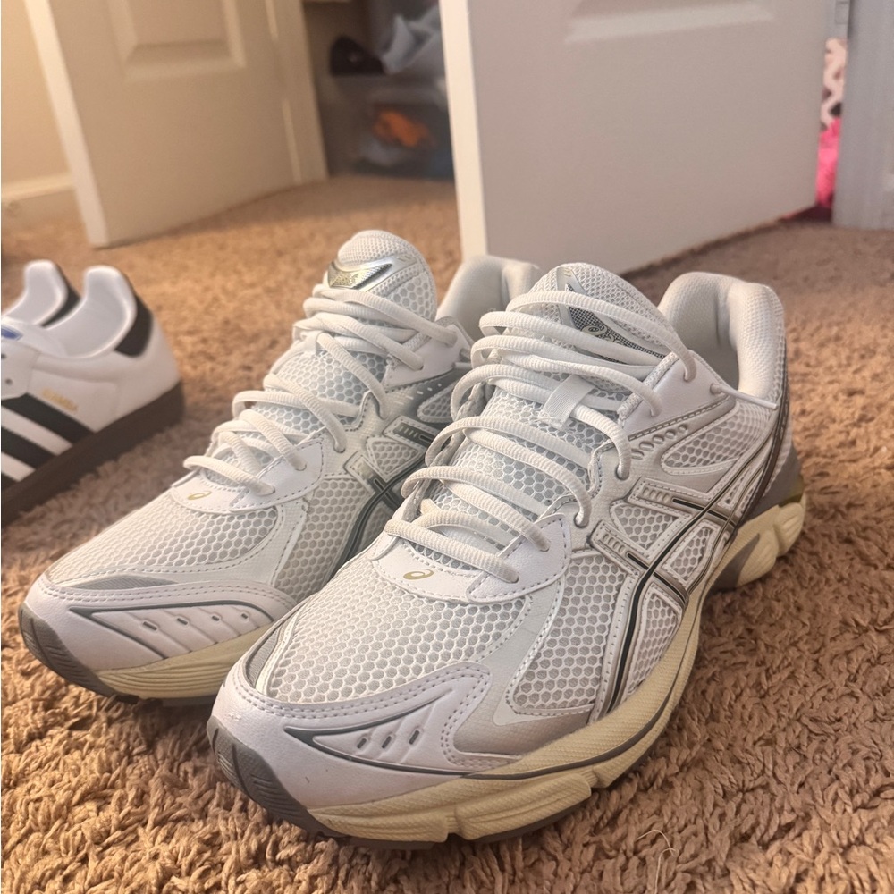 Asics White and Gray Sneakers